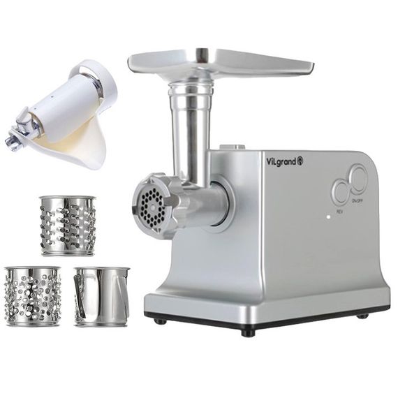 Мясорубка насадка для приготовления колбас VILgrand V221-PMG 2200 Вт, FX-222 Качественная электромясорубка | Зображення 3