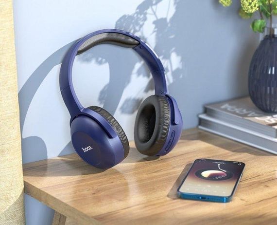 Бездротові навушники Bluetooth HOCO W33 Art sount BT headset Blue | Зображення 2
