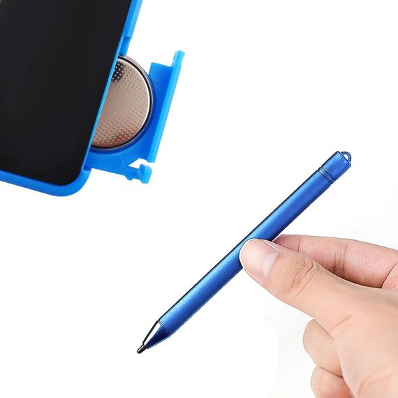 Графический LCD планшет для рисования + стилус, 8,5", Dex, Синий / Детская доска для записей | Зображення 5