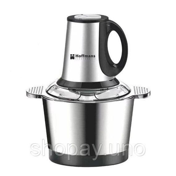 Измельчитель электрический 1800Вт Hoffmans Electronics HM-8829 • Универсальный чоппер с металлической чашей 3,5 л | Зображення 1