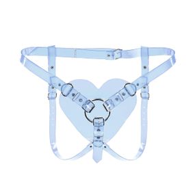 Трусики Сердце для страпона Feral Feelings - Hearts Strap-on Belt Trasparent Sex Aura