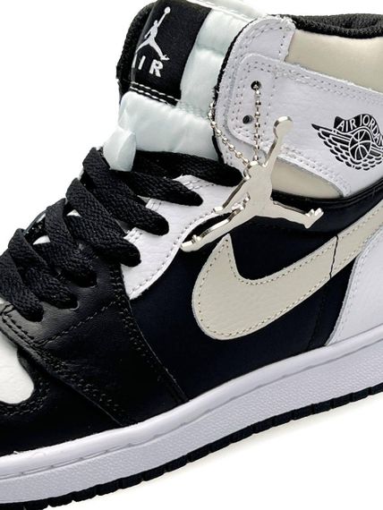 Жіночі кросівки N-ike Air Jordan 1 High “Black White Grey , В'єтнам , весна / літо / осінь | Зображення 7