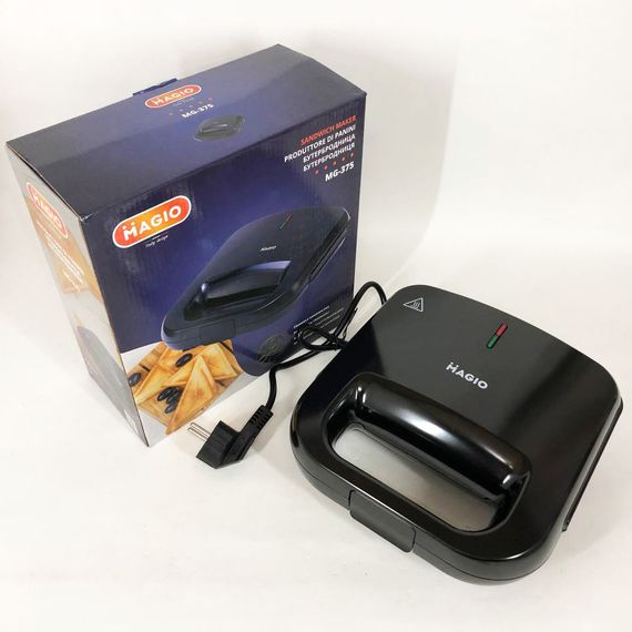 Сендвичница бутербродов MAGIO MG-375, Бутербродницы для дома, Сендвичница бытовая WF-62 | Зображення 1