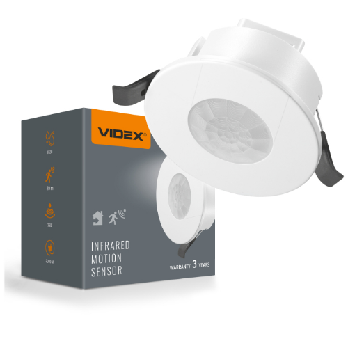 Датчик руху та освітленності 1200W 220V інфрачервоний VL-SPR41W Videx