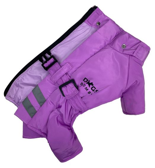 Зимовий комбінезон з поясом бузковий R-24 | Зображення 3