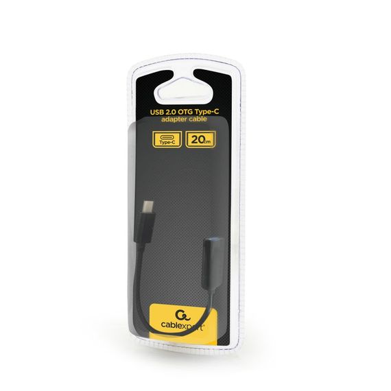 Кабель-адаптер Cablexpert  USB OTG AB-OTG-CMAF2-01 для пристроїв, AF - Type C, 0,20м | Зображення 2