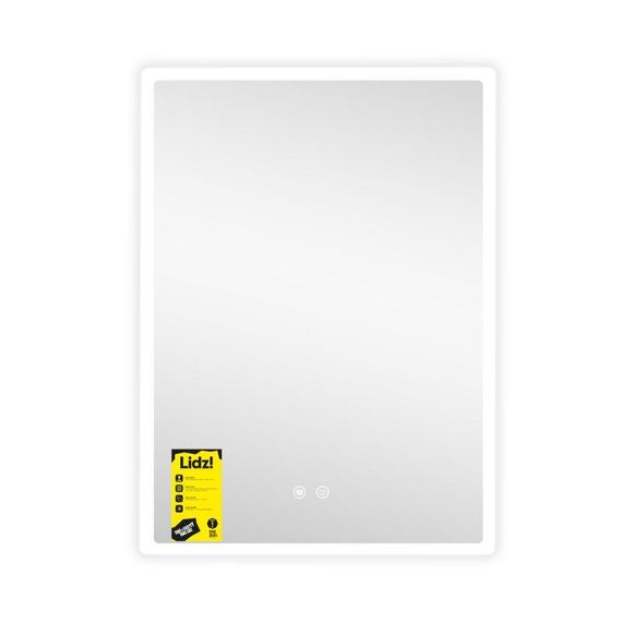 Дзеркало Lidz Orion (OR2) 600х800 з LED-підсвічуванням Touch, з антизапотіванням, з димером, рег. яскравості LDOR60080049292 | Зображення 3