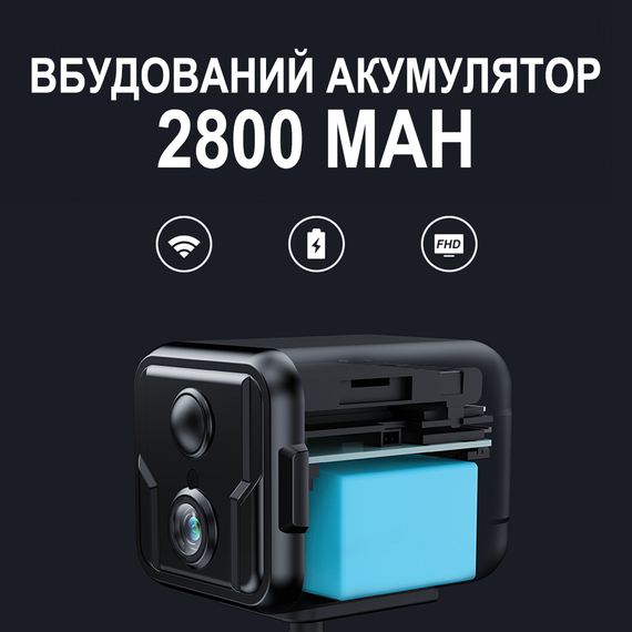 WiFi мини камера видеонаблюдения Camsoy T9W5, до 75 дней работы с PIR датчиком движения, iOS/Android, FullHD 1080P | Зображення 5