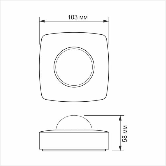 Датчик движения и освещения VIDEX VL-SPC24W 1200W пыле- влагозащищенный регулируемый | Зображення 4