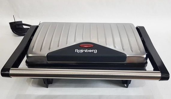 Прижимной контактный домашний электрогриль Rainberg RB-5401 1500Вт электрический гриль для дома | Зображення 5