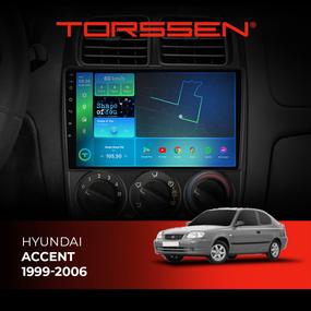 Штатна магнітола Torssen Hyundai Accent 1999-2006 F9432 4G Carplay DSP