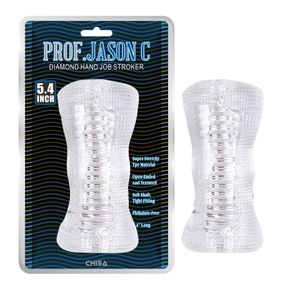 Мастурбатор рельєфний Chisa Prof.Jason C Diamond Hand, прозорий Sex Aura