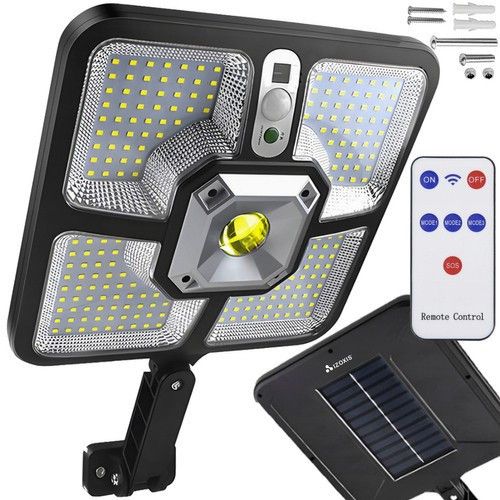 Сонячний вуличний ліхтар Izoxis 22736 датчик руху, пульт 220 LED
