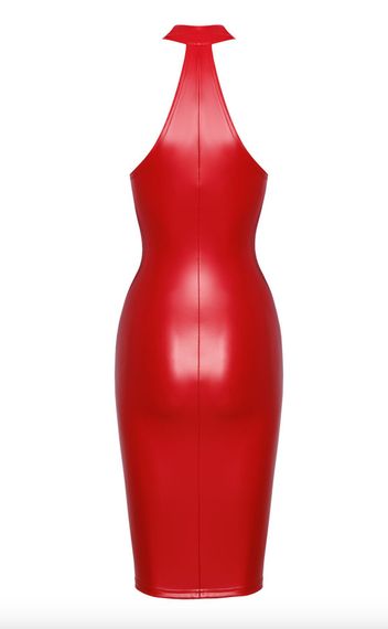 Сукня Noir Handmade F354 Red powerwetlook dress - XL | Зображення 5