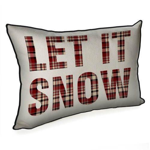 Подушка интерьерная с мешковины Let it snow 45x32 см (43PHB_25NG013)