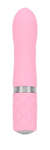 Розкішний вібратор PILLOW TALK - Flirty Pink з кристалом Swarovski, гнучка головка