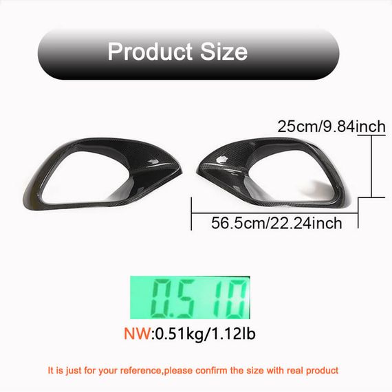 Накладки на передній бампер (для CLA45 AMG SD, Карбон) для Mercedes CLA C118 2019- рр | Зображення 4