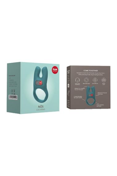 Эрекционное виброкольцо Fun Factory Nos бирюзовое, 8 см sexstyle | Зображення 7