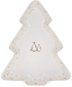 Блюдо фігурне "Зимова феєрія" 30.5см, порцелянове