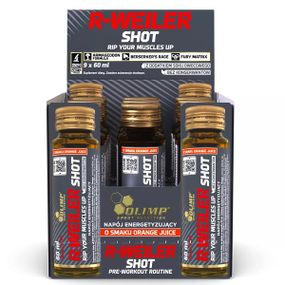 Комплекс до тренировки Olimp Nutrition R-Weiler Shot БЛОК СТЕКЛО 9 х 60 ml Orange