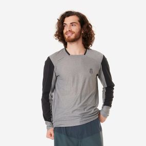 Джерсі чоловіче EXPL 100 для гірського велоспорту з довгими рукавами сіре - 2XL