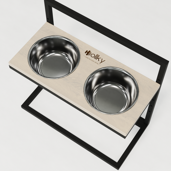 Миски на регулируемой подставке для больших собак Hollky Flex L (2 × 1.8 л) FL-502850-BLWH | Зображення 7