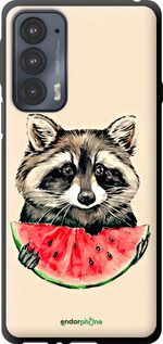 Чохол на Motorola Edge 20 Єнотик з кавуном "4605b-2497-2448"