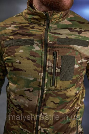 Флісова кофта вафелька мультикам Military | Зображення 5