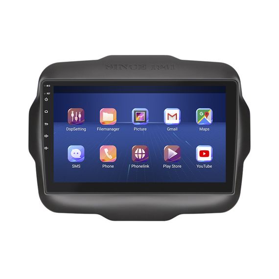 Штатная магнитола Lesko для Jeep Renegade I 2014-2019 экран 9" 6/128Gb 4G Wi-Fi GPS Top Джип | Зображення 1
