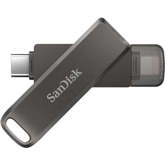 USB флеш накопичувач SanDisk 64GB iXpand Drive Luxe Type-C /Lightning (SDIX70N-064G-GN6NN) | Зображення 1