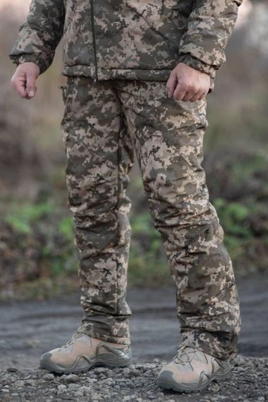 Штани зимові Nord Storm на підтяжках піксель Military R +