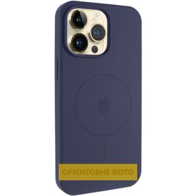 Чехол Silicone Case Full Protective (AA) V2 with MagSafe для Apple iPhone 17 Pro Max (6.9") Темно-синий / Midnight blue
