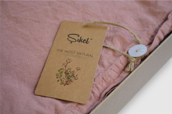 Постельное белье Sikel Stonewashed Soho 200 х 220 см Rose | Зображення 1