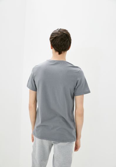 Футболка чоловіча з принтом напис сірий, 3XL | Зображення 1