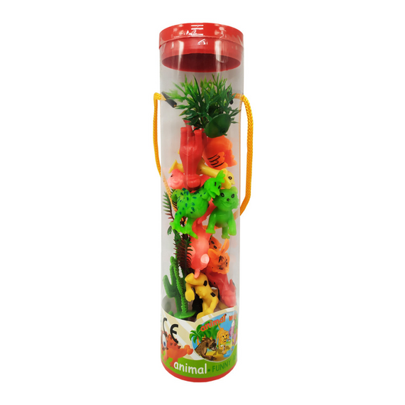 Детский набор животных в колбе Bambi 3801, 12 шт Домашние