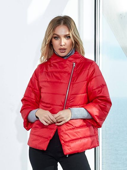 Куртка автоледі осінь - весна арт. А-524, колір червоний