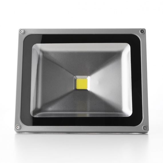 Прожектор уличный LED влагозащищенный IP65 HL-13/50W CW COB серый | Зображення 3
