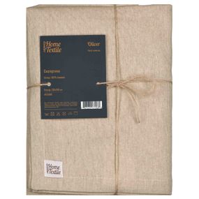 Скатертина Ardesto Oliver, 136х180см, 100% бавовна, шоколад (ART08OR)