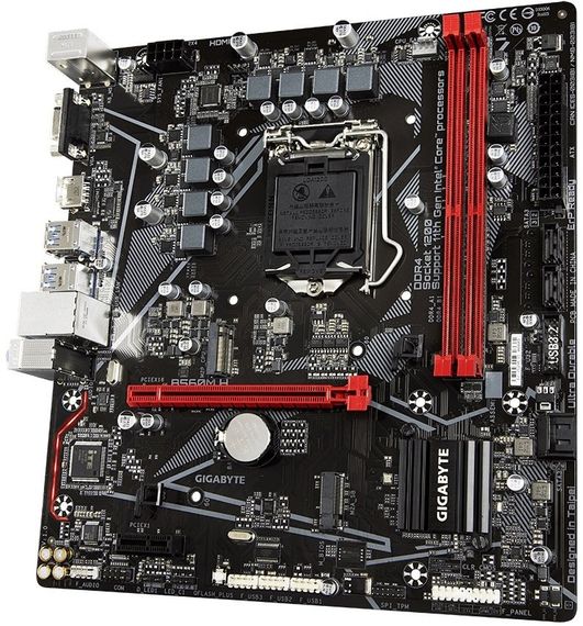 Материнська плата Gigabyte  B560M H s1200 B560 2xDDR4 M.2 HDMI VGA Type-C mATX (B560M_H) | Зображення 2