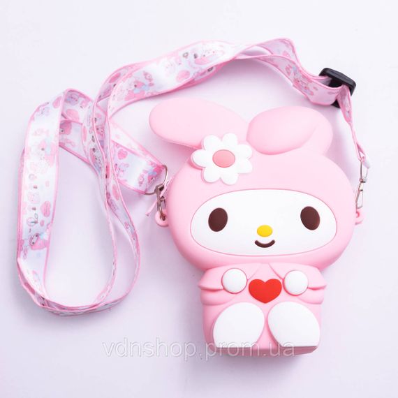 Дитяча силіконова сумочка-гаманець з поп-іт 15*10*3 см Рожевий HP-55-8P
