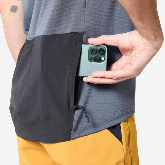 Джерсі чоловіче з короткими рукавами для велоспорту сіре/чорне - M. | Зображення 3