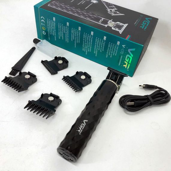 Електрична машинка тример для волосся і бороди VGR, Бездротові машинки для стрижки легкі HZ-98 | Зображення 6