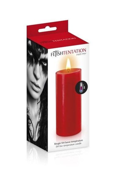 БДСМ-свічка Fetish Tentation SM Low Temperature Candle Червона 10 см | Зображення 2