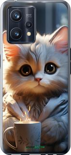 Чохол на Realme 9 Pro Plus Білий кіт "5646u-2596-2448"