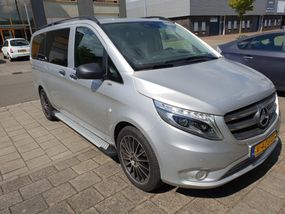 Бокові пороги Allmond (2 шт., Алюміній) Коротка (short) і середня (Long) для Mercedes Vito / V W447 2014-2024 рр