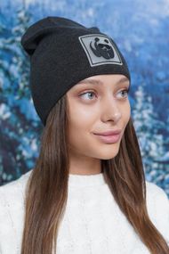 Шапка «Cool panda» (6034-1) графит