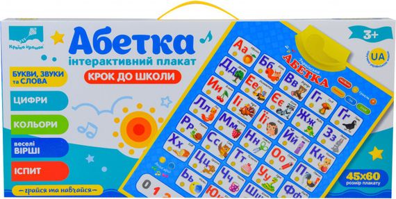 Детский интерактивный плакат "Абетка" PL-719-57 на укр. языке | Зображення 3