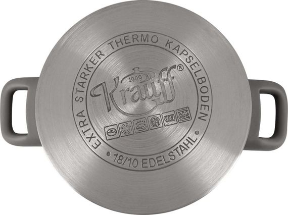 Каструля Krauff Elite 26-238-057, 3. 6 л, 20 см, з нержавіючої сталі з кришкою, для всіх типів плит | Зображення 4