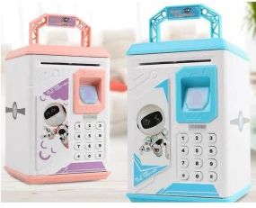 Электронная Копилка сейф с отпечатком пальца и кодовым замком «BODYGUARD» + купюроприемник