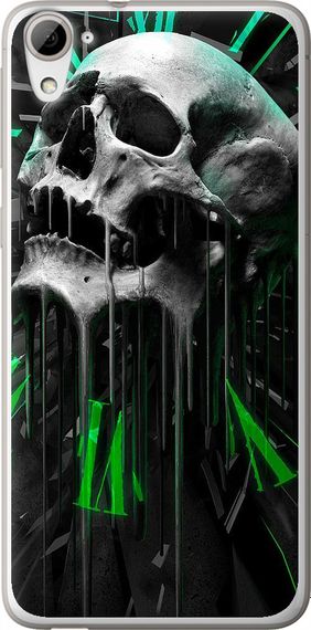Чехол на HTC Desire 826 dual sim Череп-часы "4100u-312-17620"